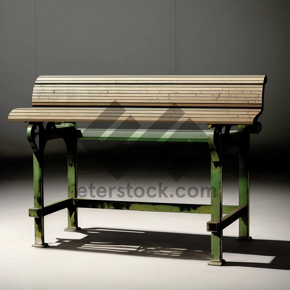 Picture of Wooden Park Bench for Relaxation and Rest