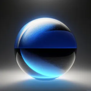 Glass Globe Reflection - 3D Earth Icon