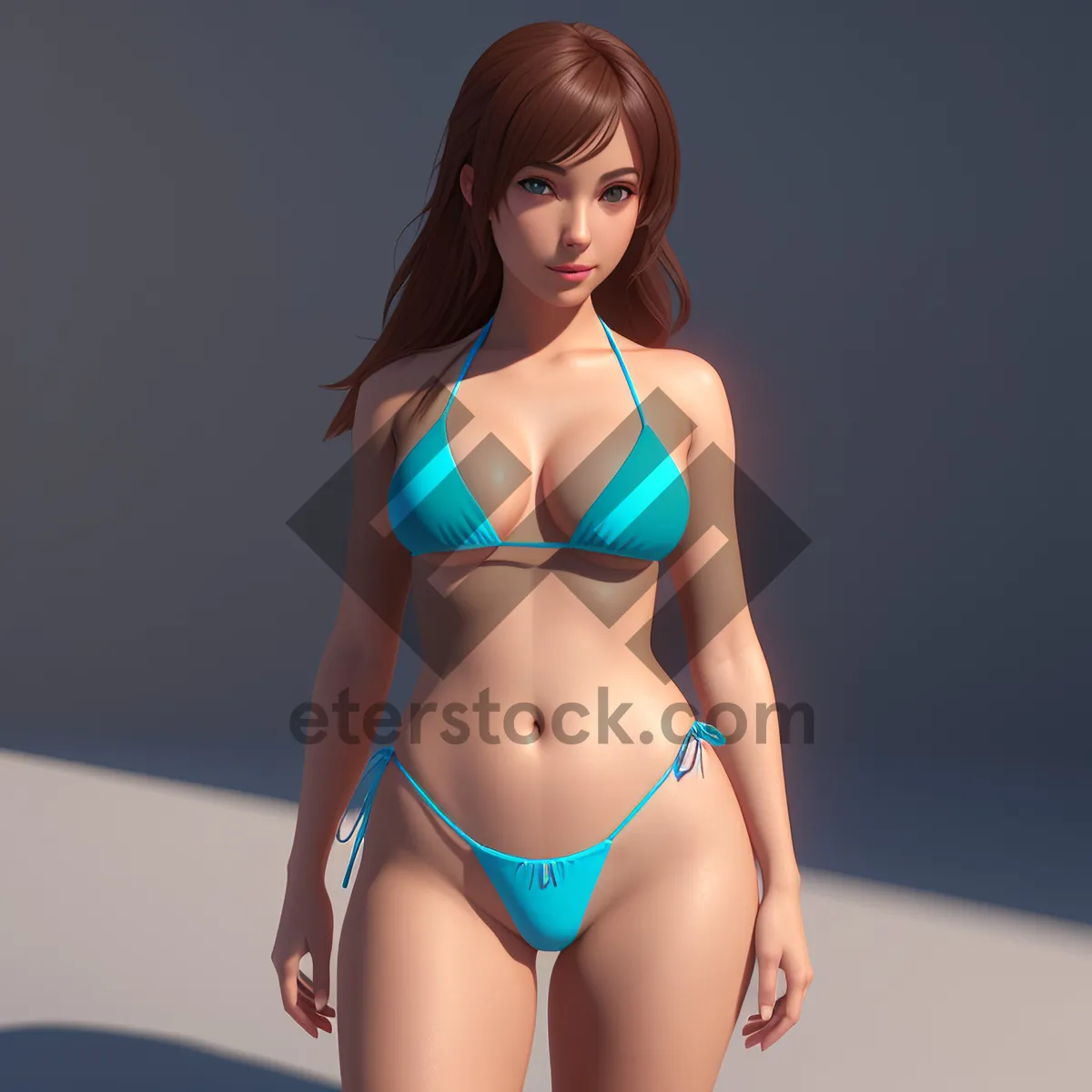 Picture of Sexy Beach Babe in Bikini: Stunning Summer Style