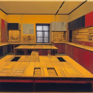 Modern Luxury Interior with Wood Furniture and Stylish Décor