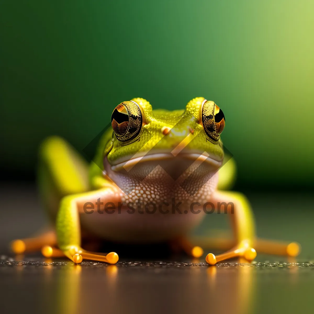 Picture of Vibrant-eyed Tree Frog: A Colorful Amphibian Wildlife Close-Up