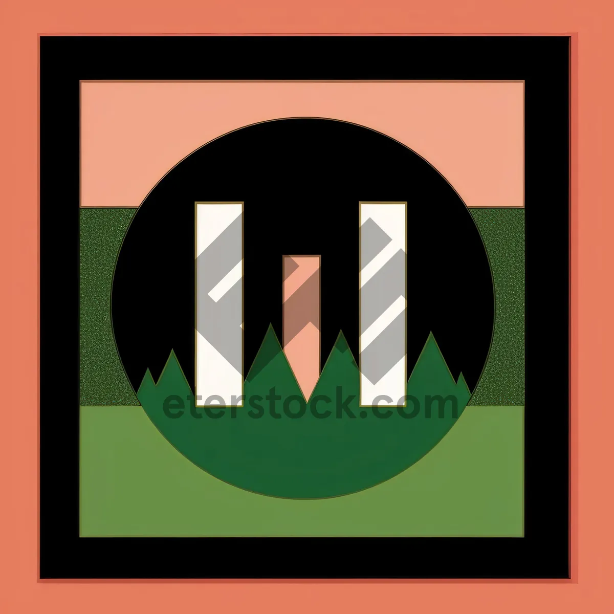 Picture of Bank Depository Facility with Symbolic Icon