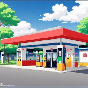 Mechanical station at gas pump