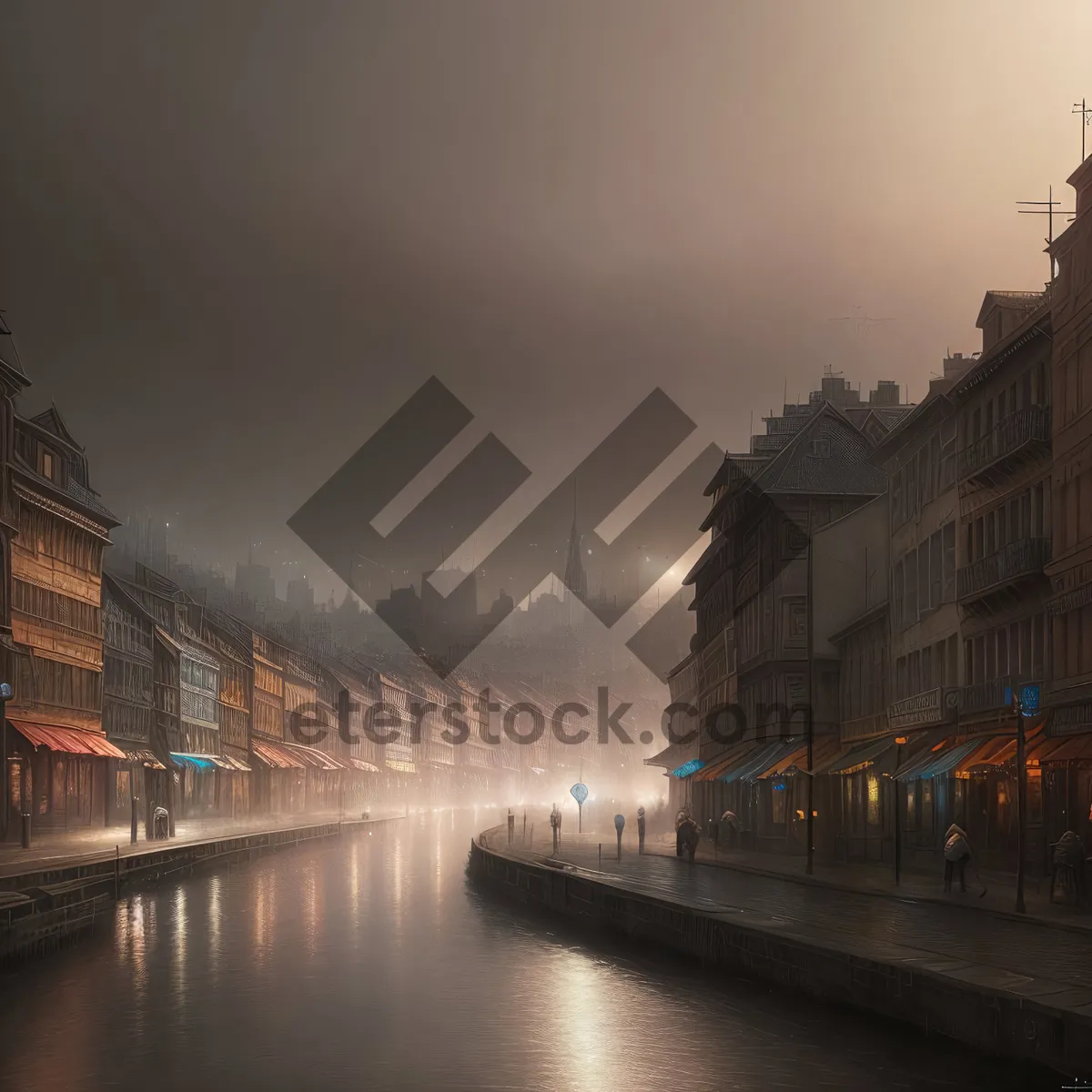 Picture of Iconic Night View of Historic City Bridge