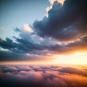 Vibrant Skies: A Sunset Symphony in Clouds