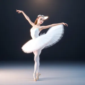 Graceful Ballet Dancer in Studio Pose