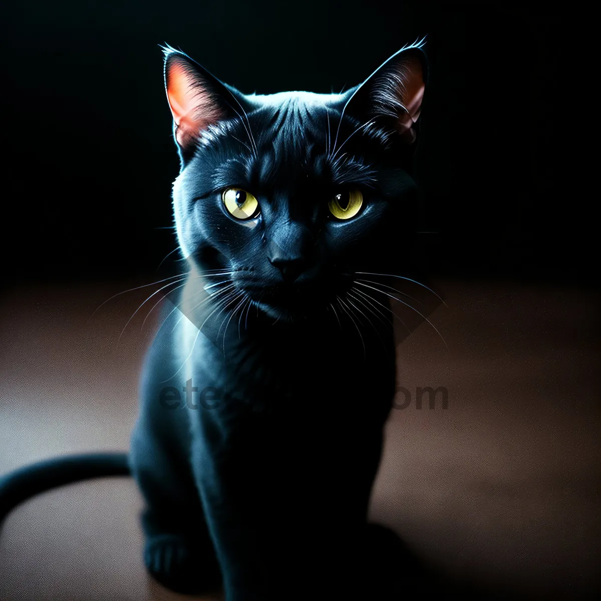 Picture of Curious Gray Tabby Kitty with Adorable Whiskers