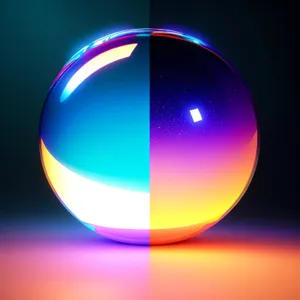 Shiny Glass Button Icon Set with Reflective Sphere