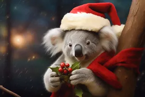 Cute Koala Bear Toy Decoration for Holiday Tree