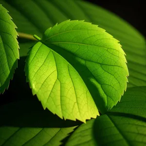 Vivid Forest Foliage in Summer's Glow