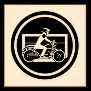 Shiny Black Metallic Round Button Icon