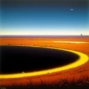 Serenity On The Golden Horizon.