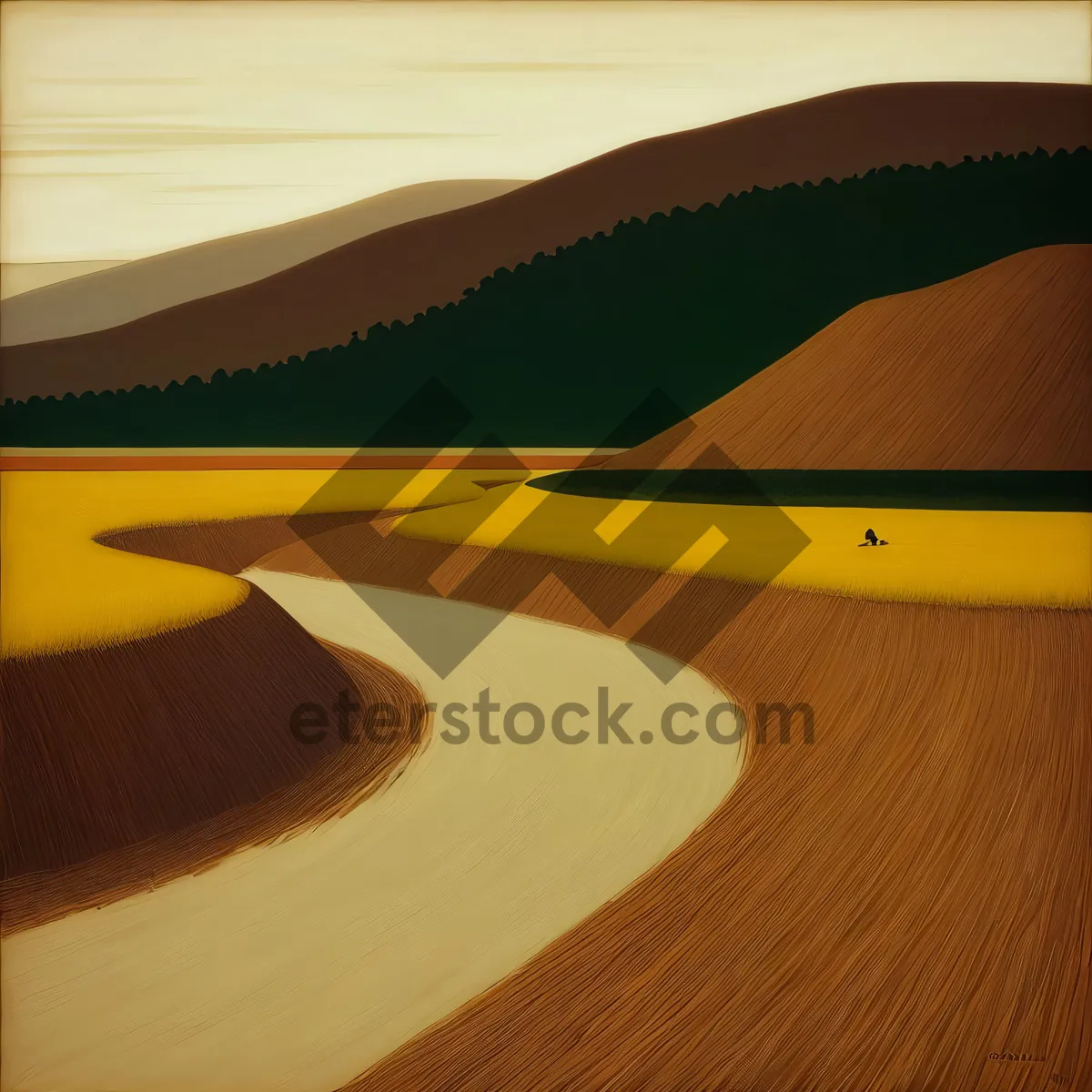 Picture of Sandy Dune Landscape Under the Summer Sun