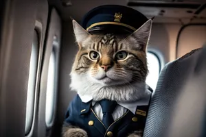 Gray Tabby Cat with Curious Eyes and Fluffy Fur