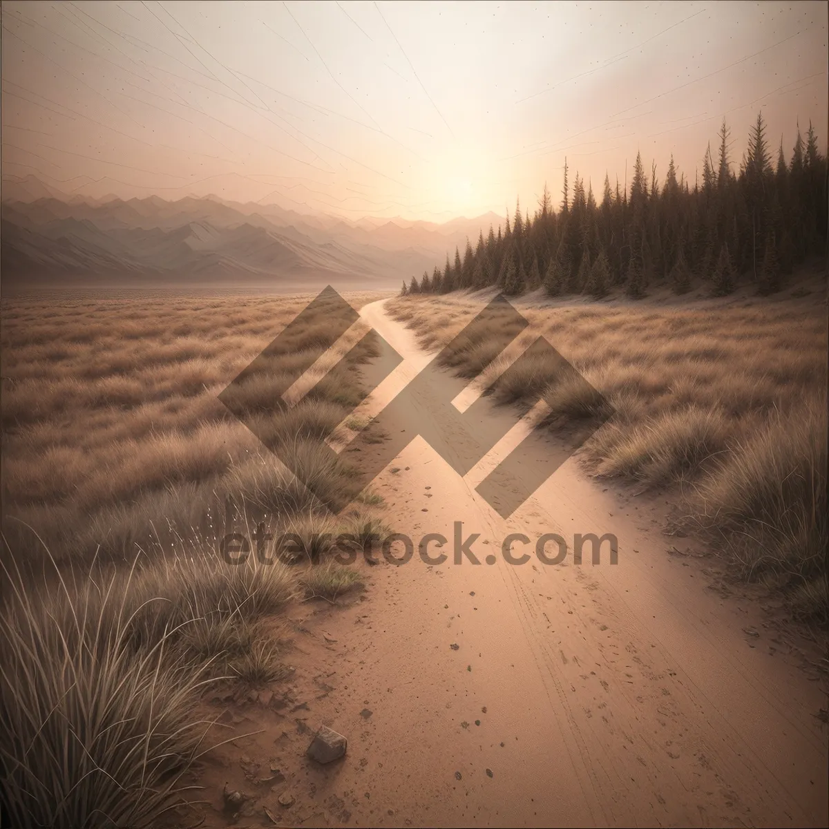 Picture of Sandy Dune Sunset over Beach