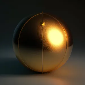 Shiny 3D Light Bulb Icon