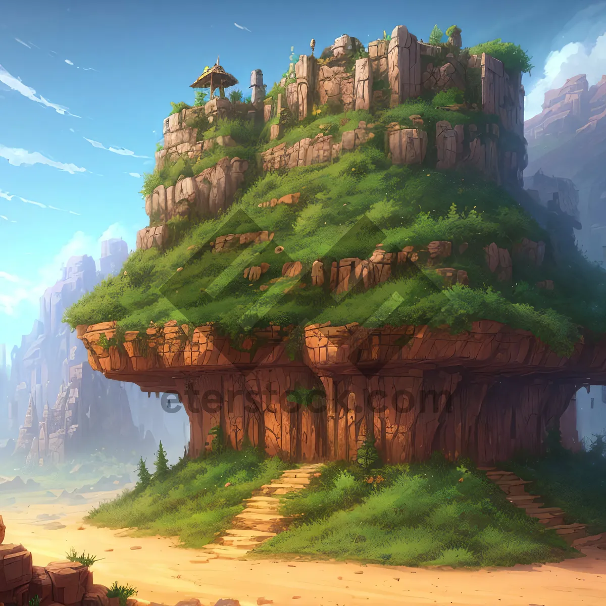 Picture of Scenic Fortress by the Lake