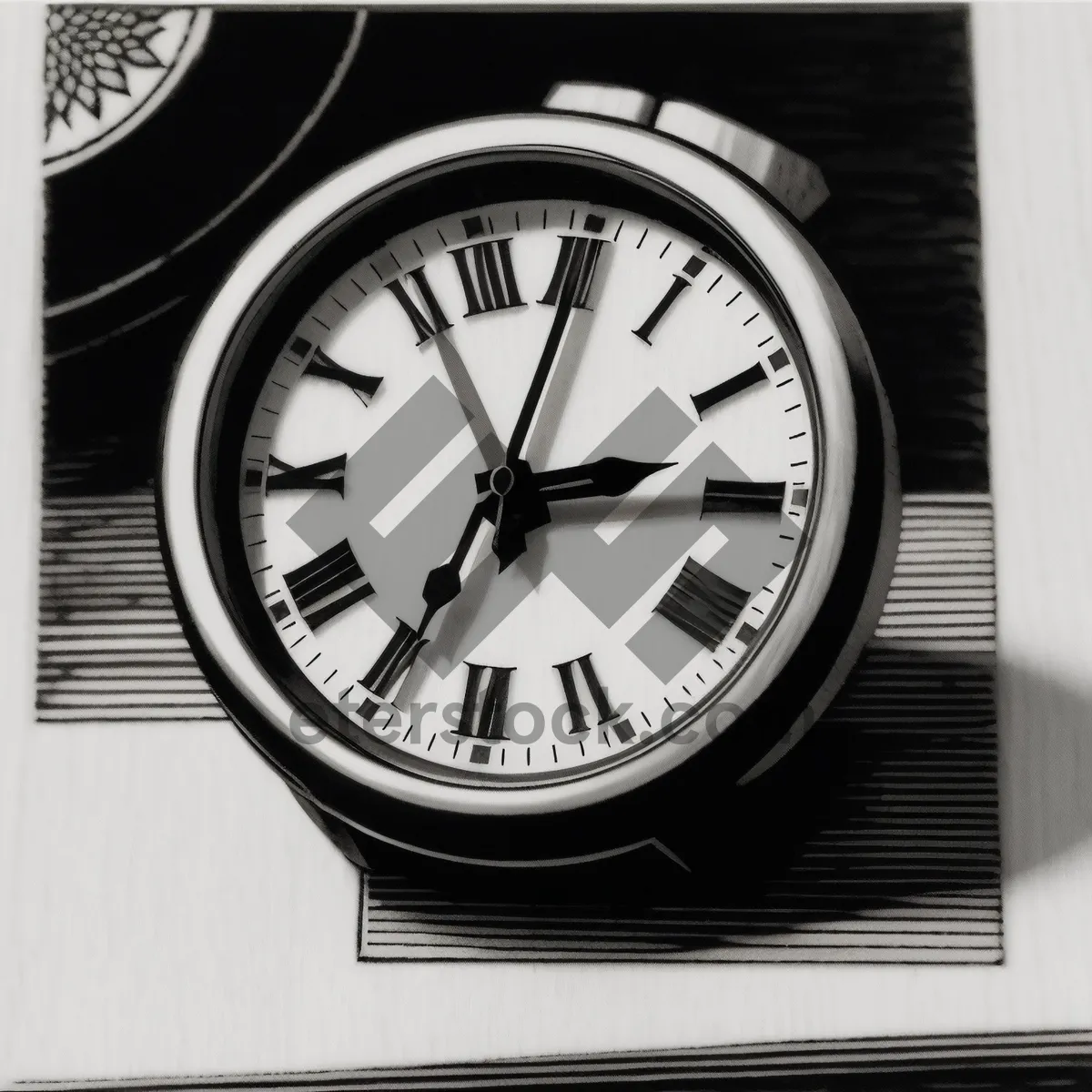 Picture of Classic Timepiece on Wall Clock