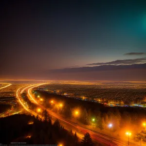 Golden Horizon Over Coastal Suspension Bridge