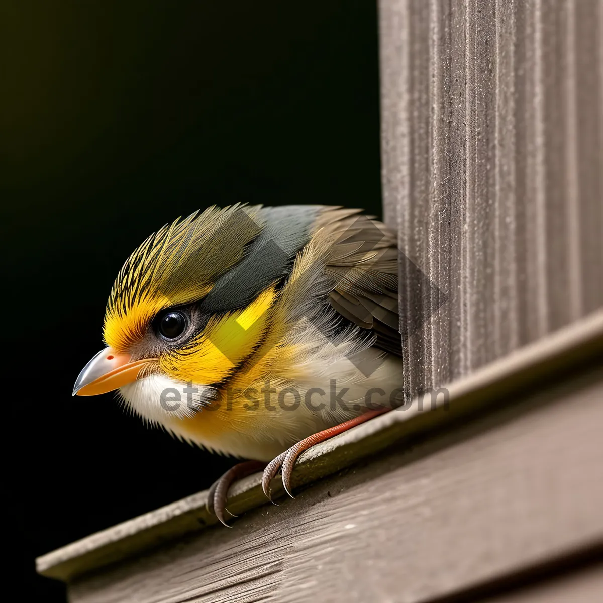 Picture of Colorful Finch perched on tree branch