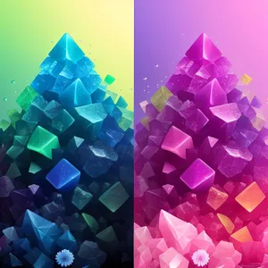 Colorful Gemstone Design Wallpaper