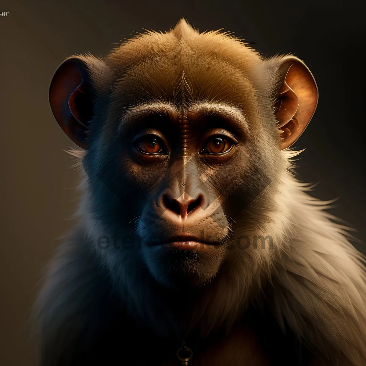 Picture of Wild Baby Monkey Portrait on Planet Earth