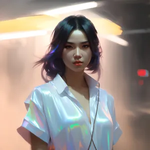 Happy Professional Businesswoman Smiling in Domestic Portrait