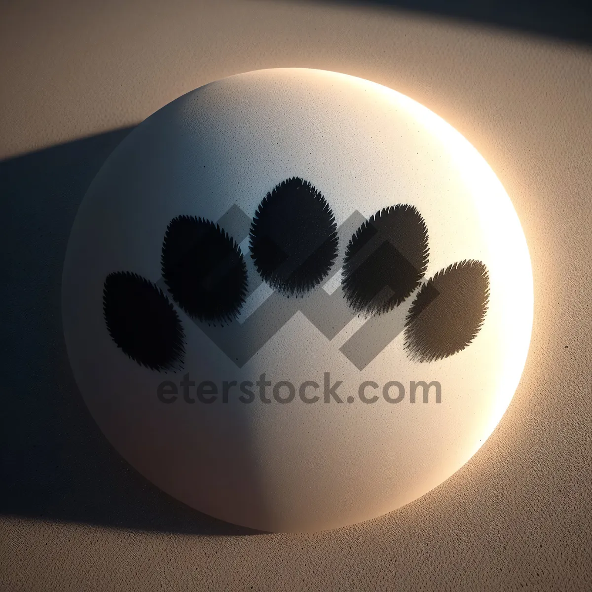 Picture of Elegant 3D Egg Lampshade with Protective Light Covering