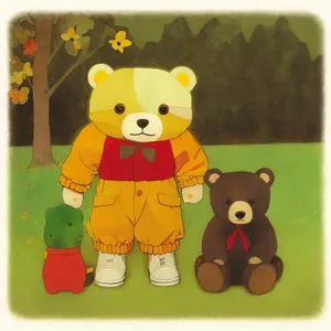 Cute Teddy and Fluffy Plaything for Childhood Joy