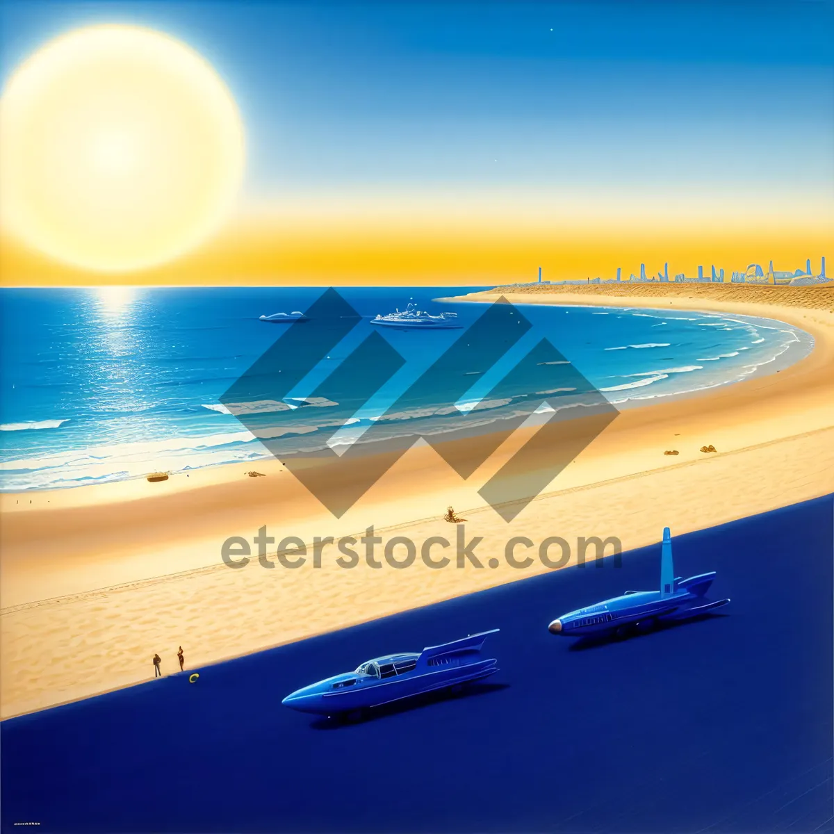 Picture of Seaside Serenity: Tranquil Tropical Beachscape