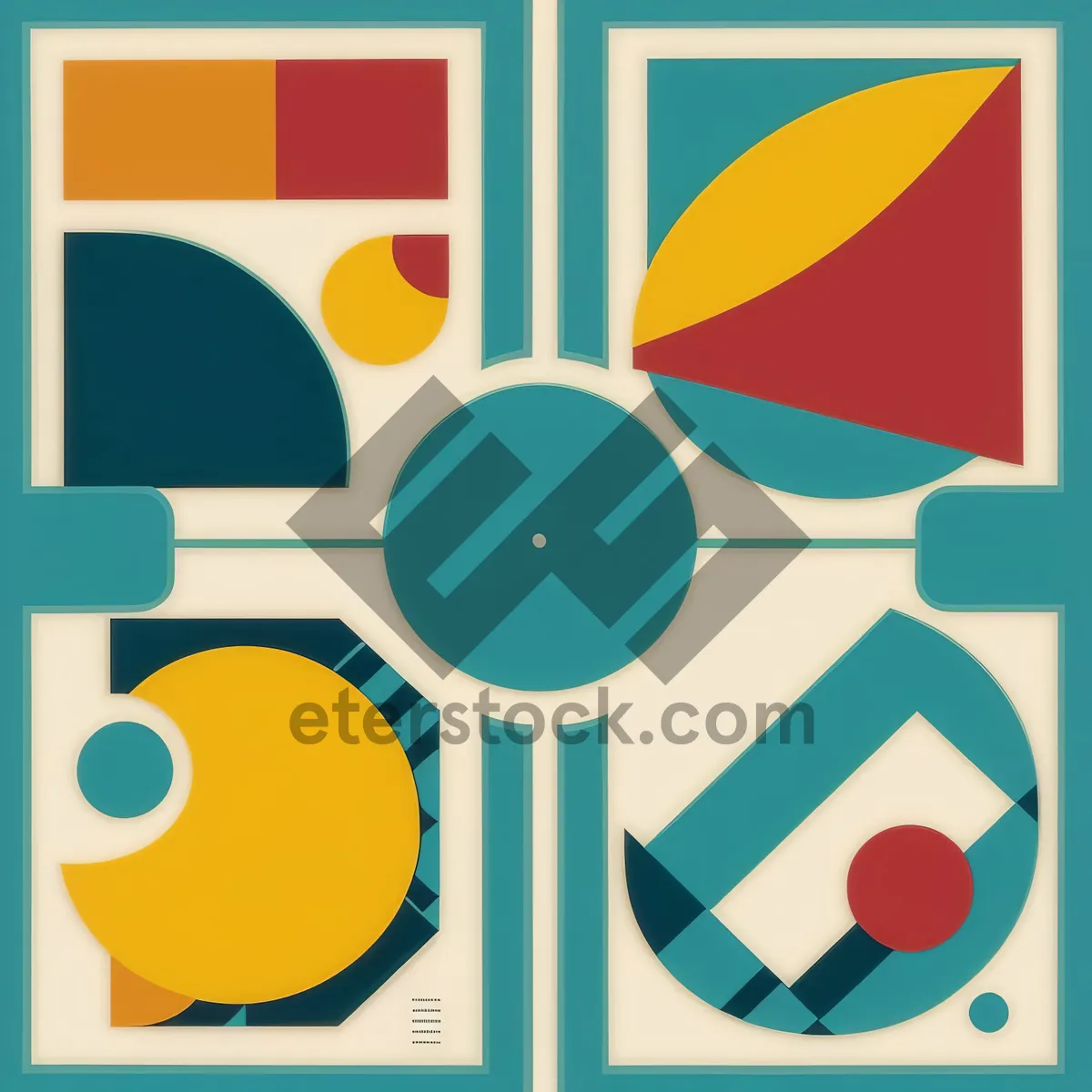 Picture of Web Design Icon Set: Square Button Graphic Elements