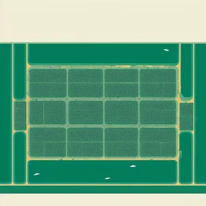 Solar Array Power Grid & Futuristic Circuit Pattern