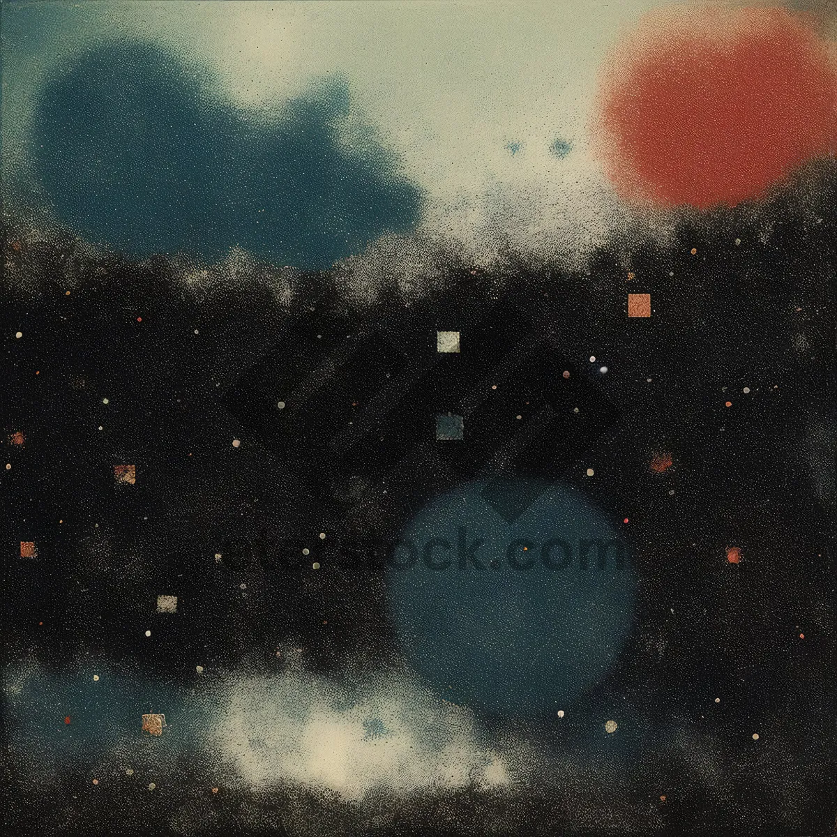 Picture of Cosmic Nightsky Fantasy: Moon, Stars, Galaxy, Universe