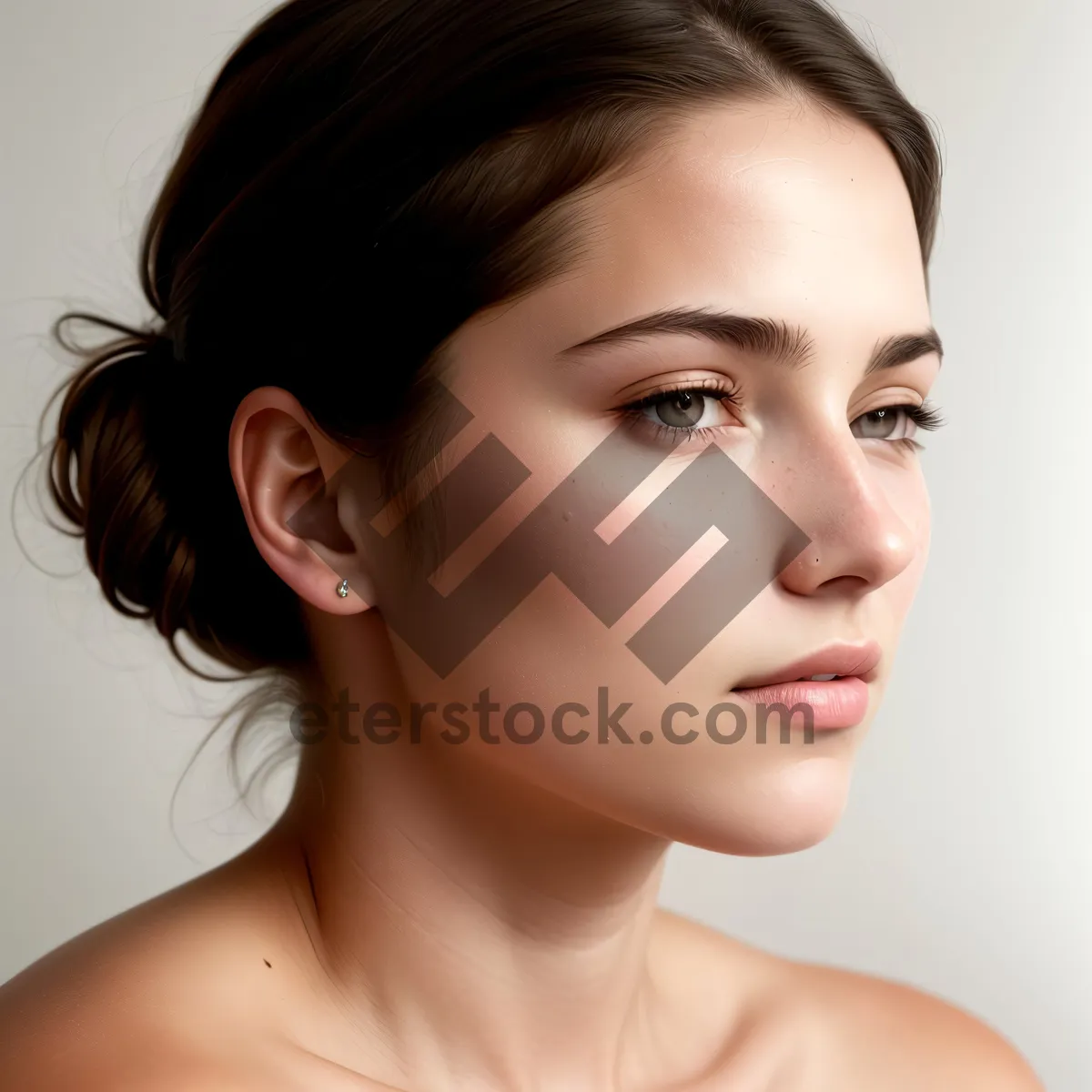 Picture of Fresh-Faced Beauty: Captivating Portrait of an Attractive Model