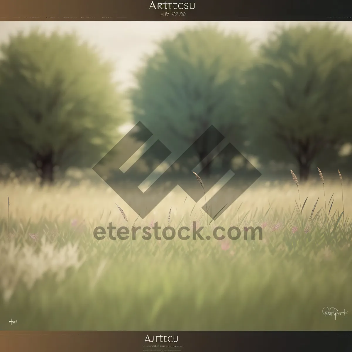 Picture of Golden Field under Summer Sky