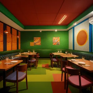 Modern Restaurant Interior Design with Luxury Furniture and Decor