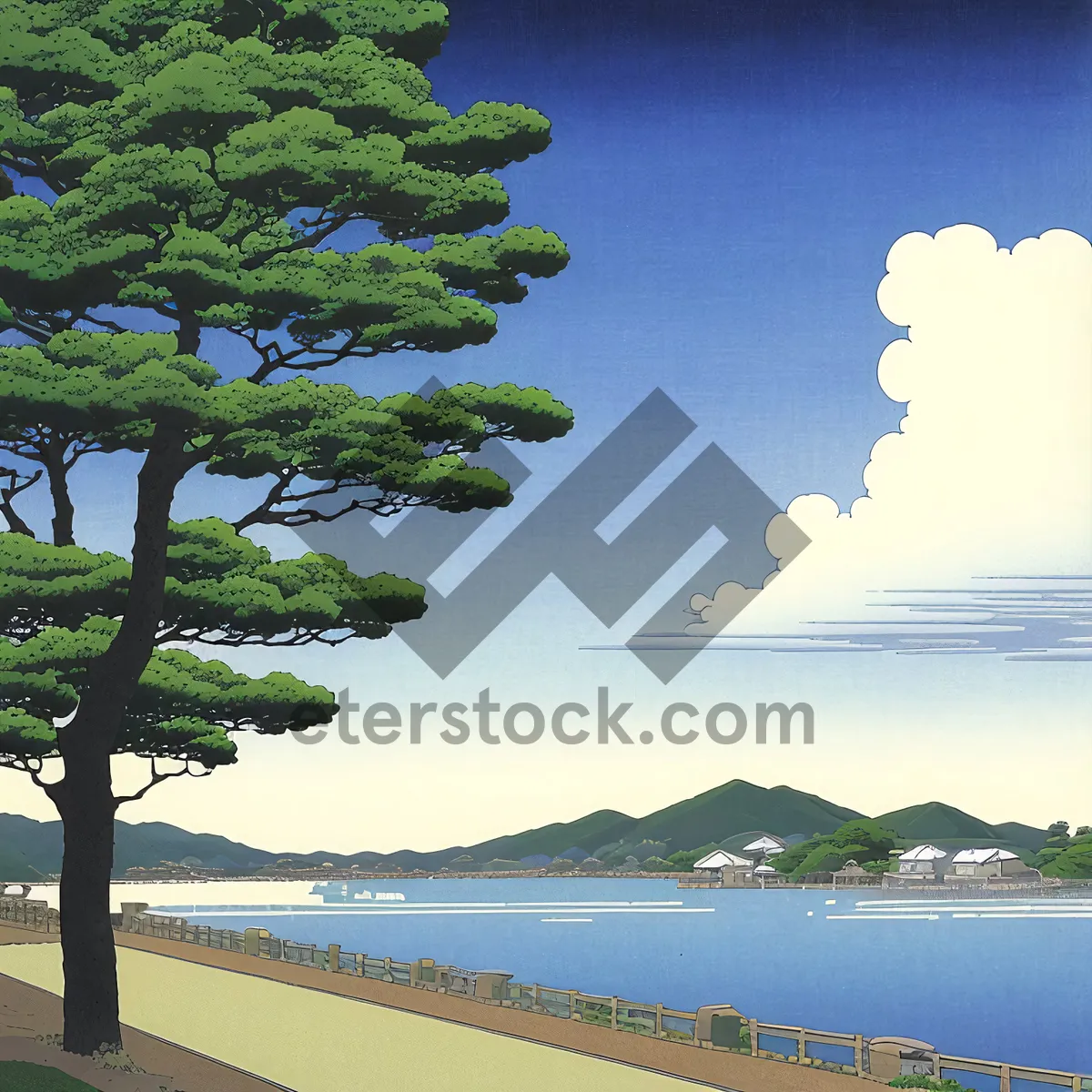 Picture of Idyllic Tropical Beach Paradise with Azure Waters