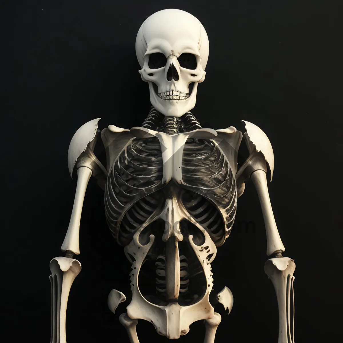 Picture of Male Pirate Skeleton Bust - 3D Sculpture