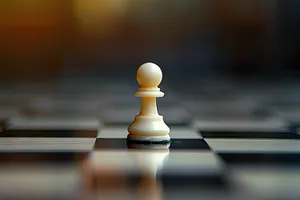 Black Man Playing Strategic Game of Chess