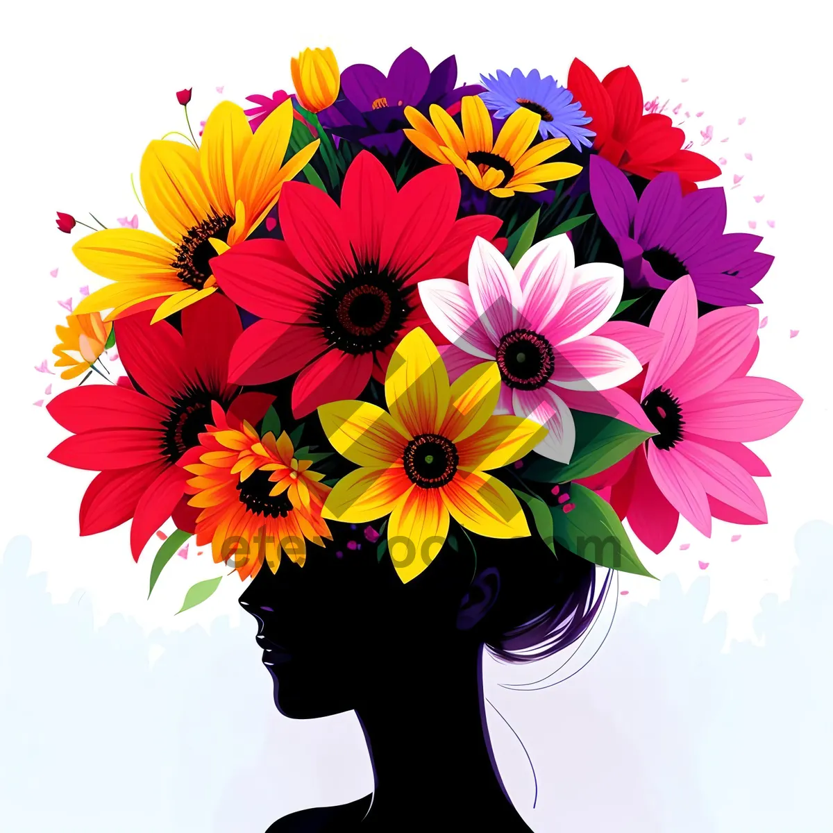 Picture of Burst of Sunshine: Vibrant Floral Bouquet in Full Bloom