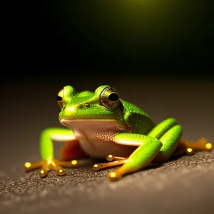 Vibrant-eyed Tree Frog: Majestic Amphibian of the Jungle