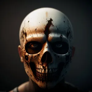 Skull and Crossbones Skeleton Mask