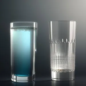 Refreshing Beer Glass with Ice and Bubbles