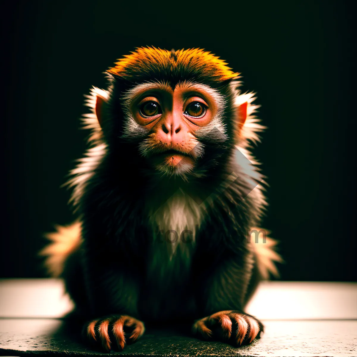 Picture of Furry Primate: Cute Monkey with Expressive Eyes