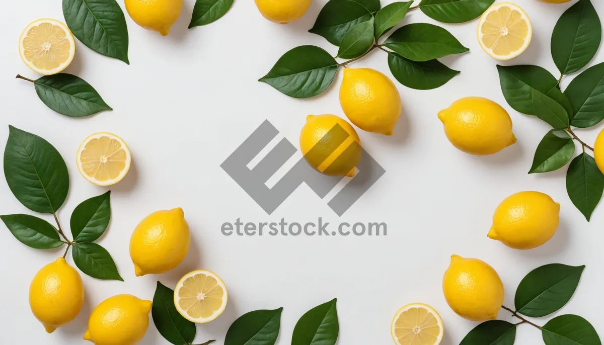 Picture of Fresh Citrus Fruit Salad with Ripe Lemon Slices