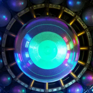 Digital LED Roulette Wheel - Vibrant, Futuristic Game Design