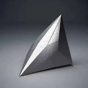 Solid Glass Cone 3D Icon