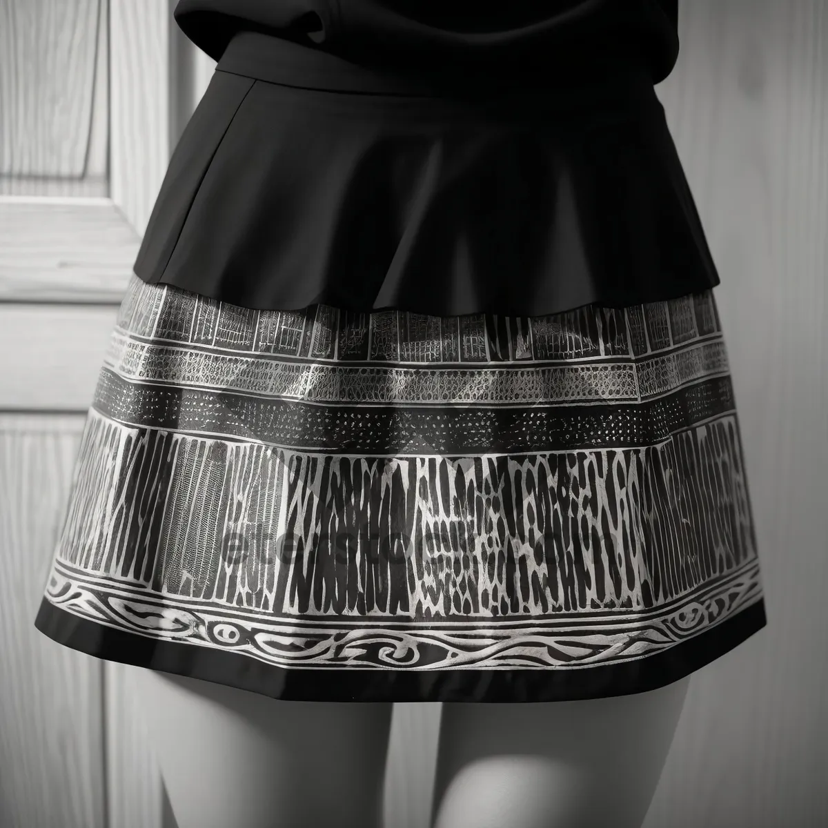 Picture of Sexy Model Rocking Stylish Miniskirt with Attractive Lampshade Skirt