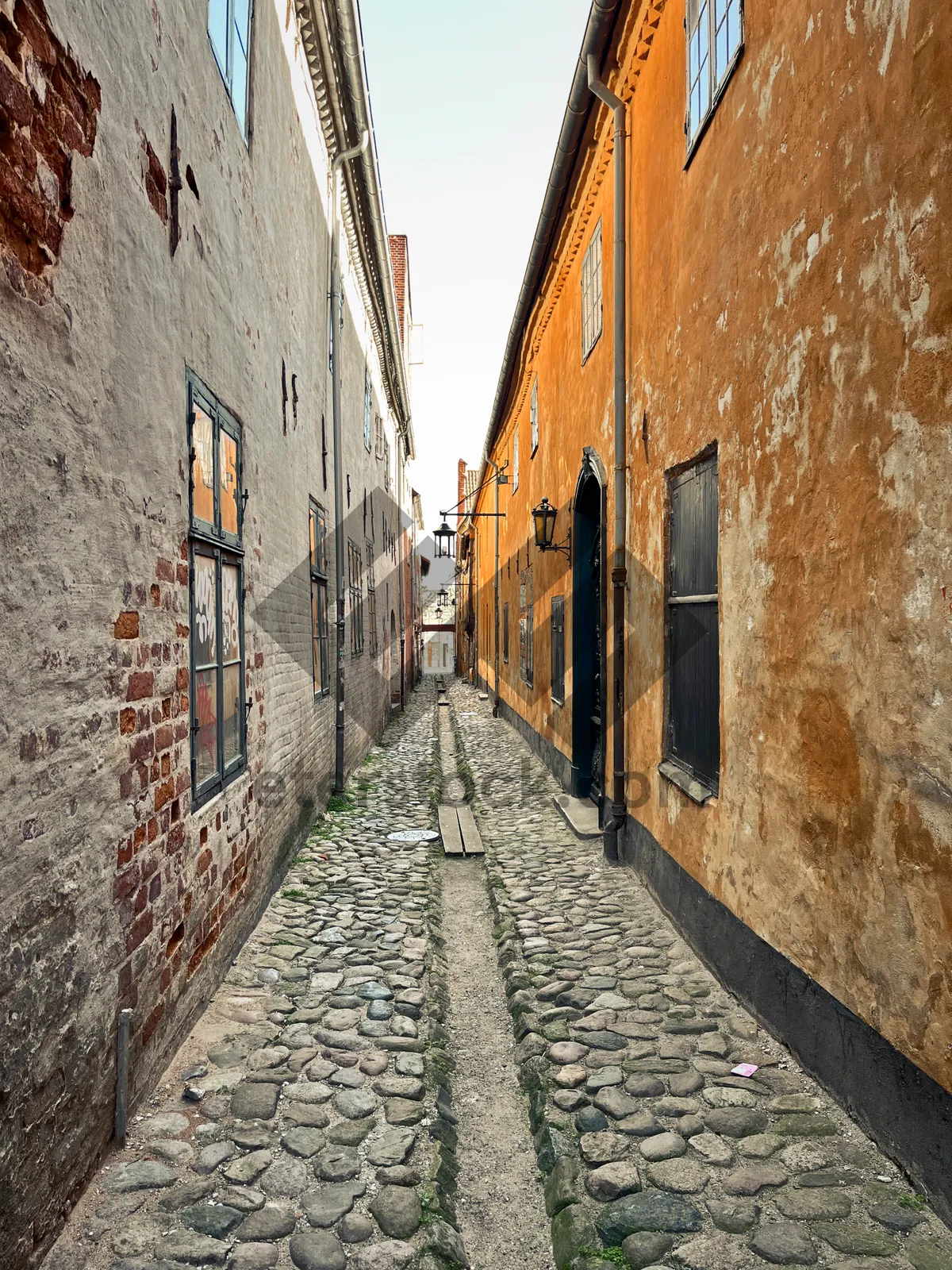 Picture of Old city architecture with historic stone bridge