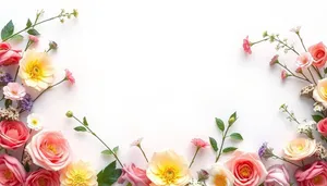 Spring floral bouquet with yellow and pink flowers